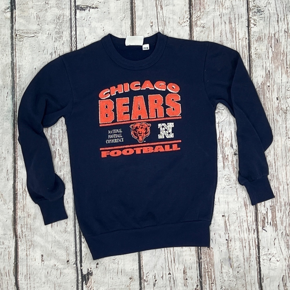 Vintage Youth Boys Chicago Bears NFL Football Kids Sweatshirt